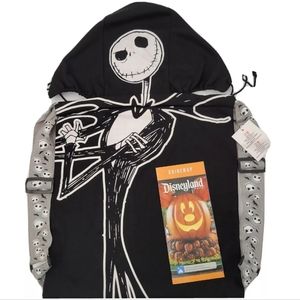 DisneyParks Nightmare Before Christmas Jack Hooded Drawstring  Backpack NWT